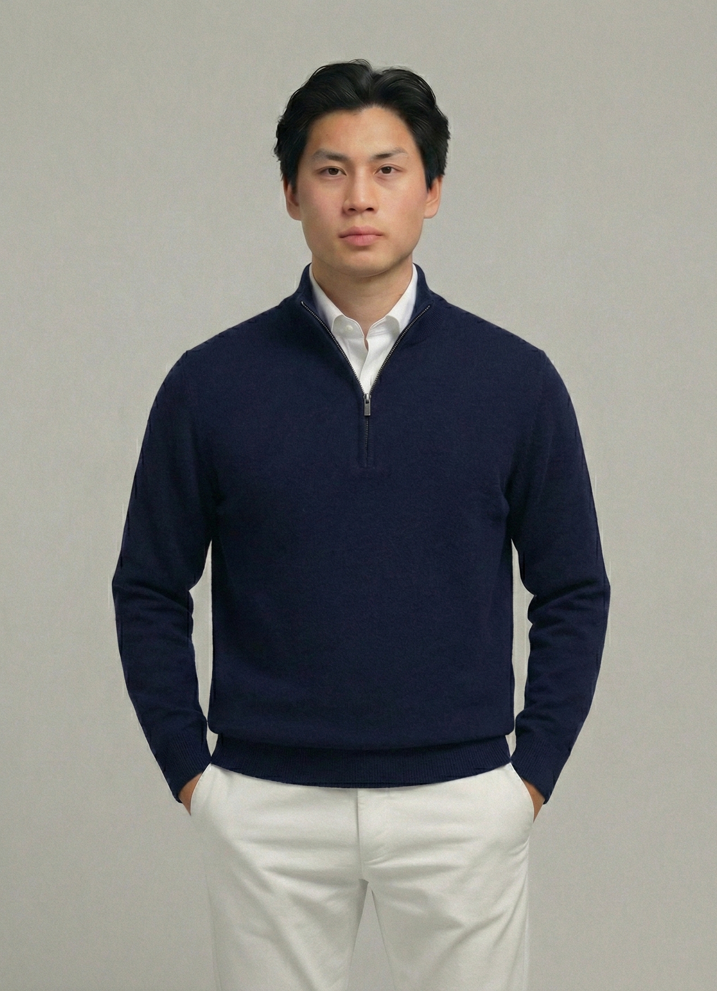 100% Premium Ull Quarter-zip