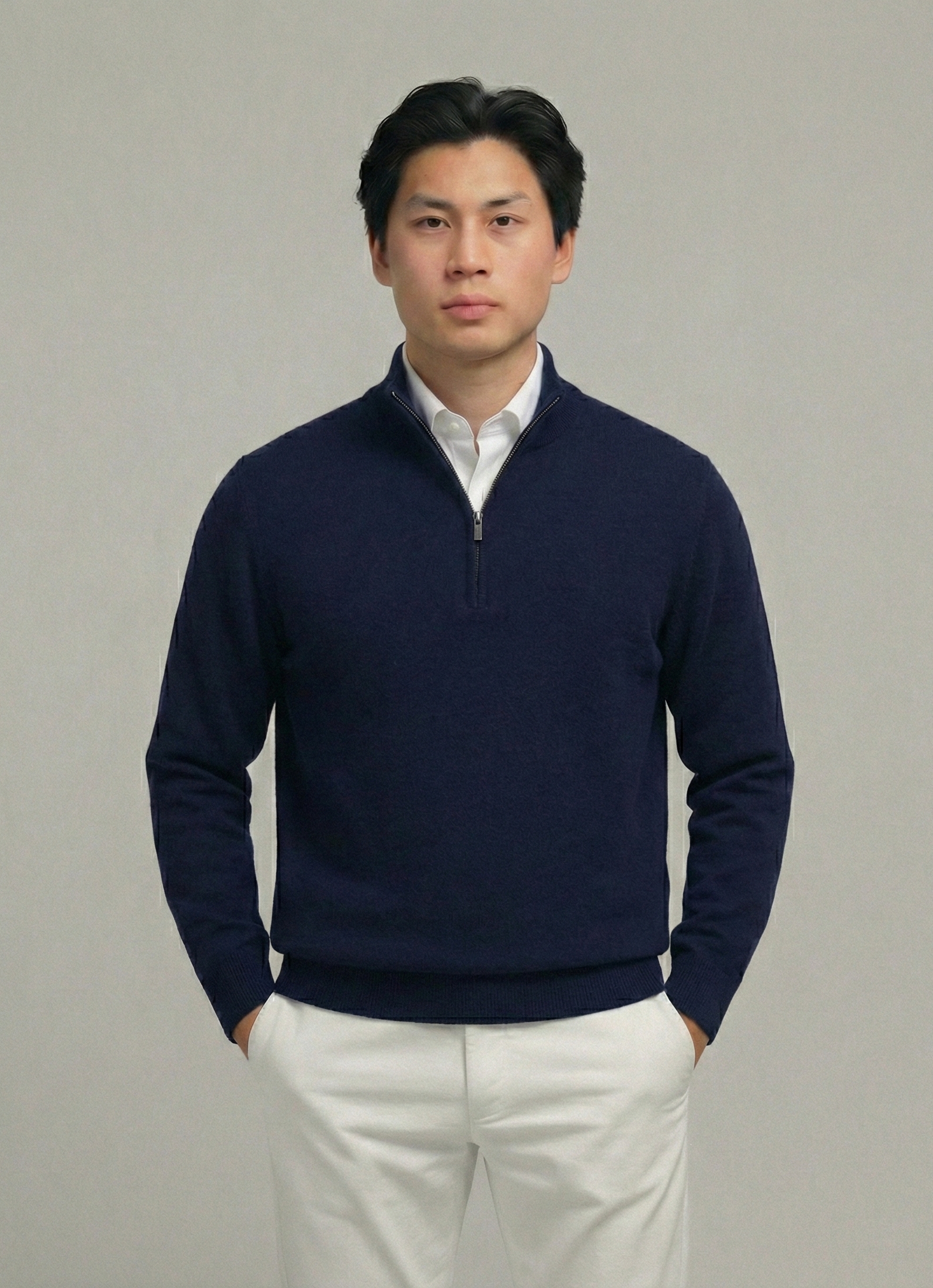 100% Premium Ull Quarter-zip