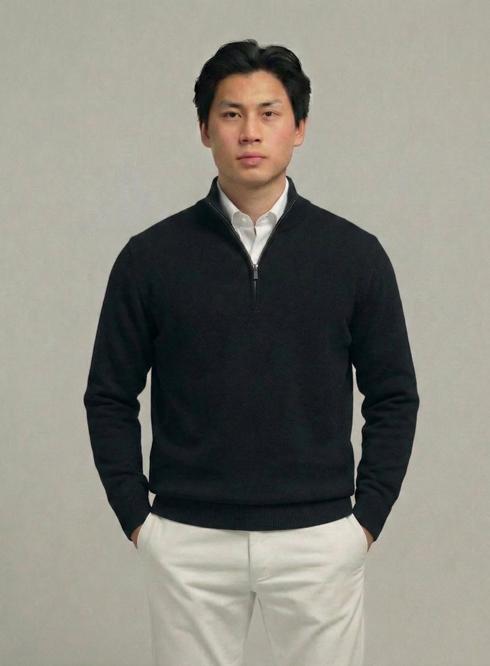100% Premium Ull Quarter-zip