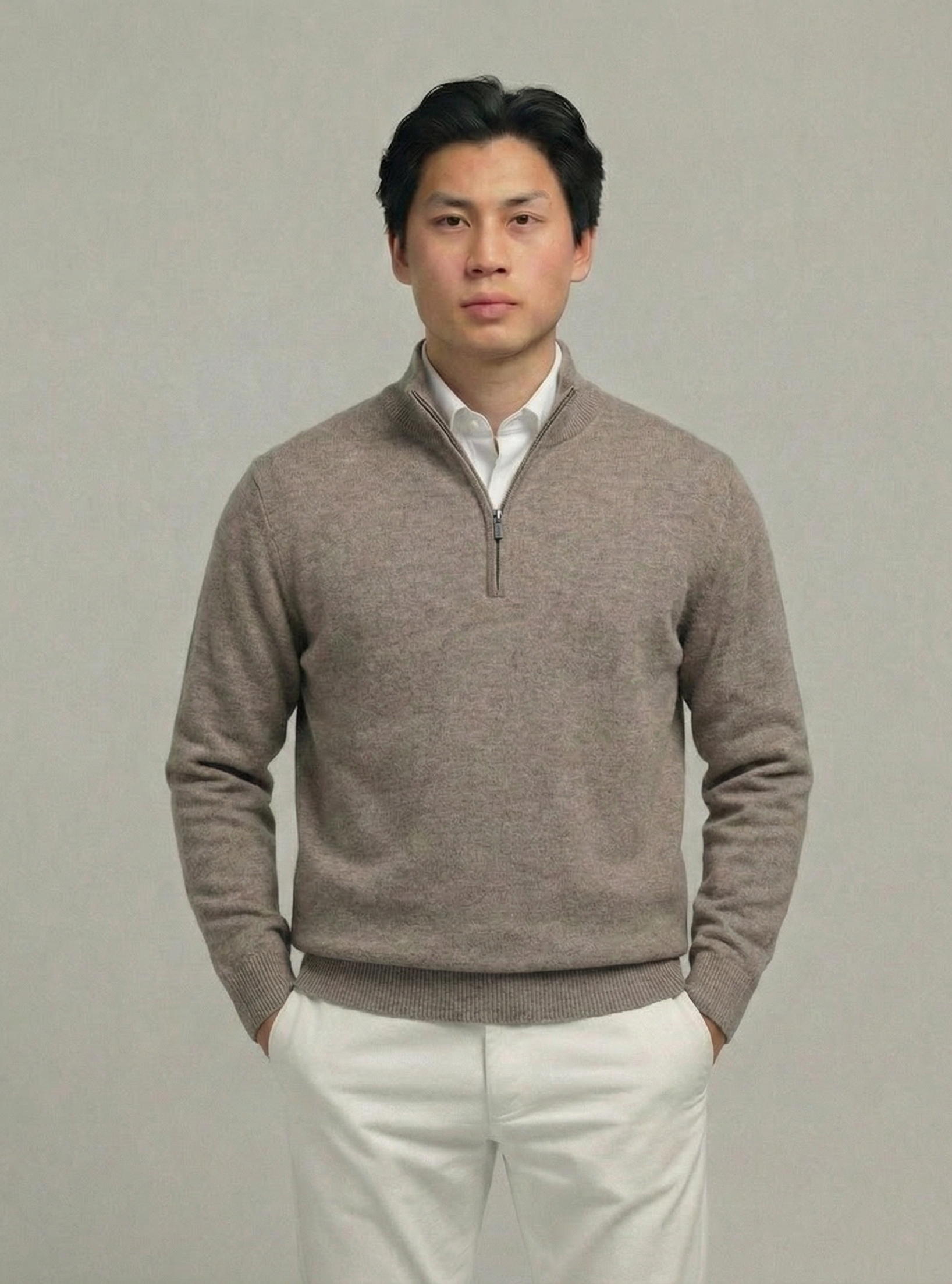100% Premium Ull Quarter-zip