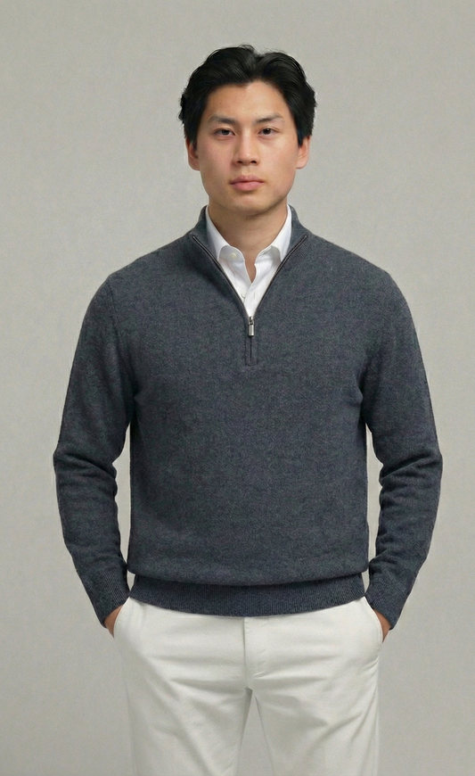 100% Premium Ull Quarter-zip